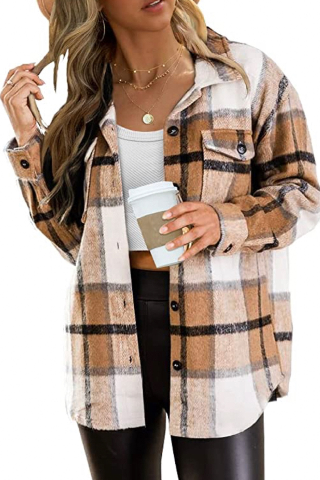 AUTOMET Womens Casual Plaid Shacket Wool Blend Button Down Long Sleeve Shirt Fall Jacket Shackets

#LTKunder50 #LTKsalealert #LTKFind