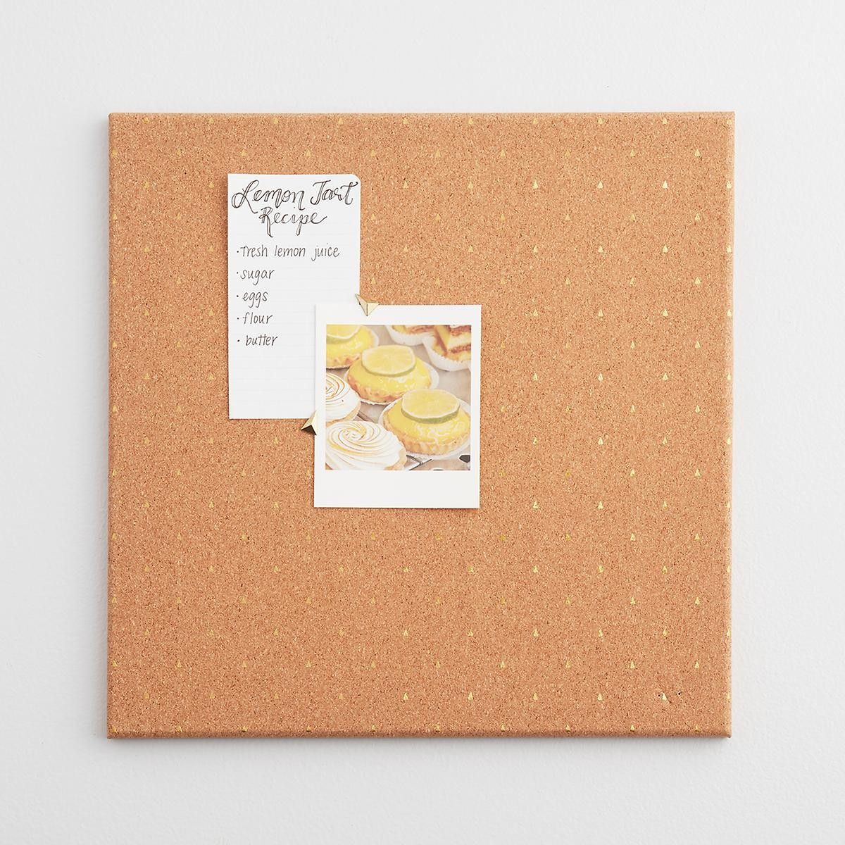 U-Brands Natural Square Cork Bulletin Board | The Container Store