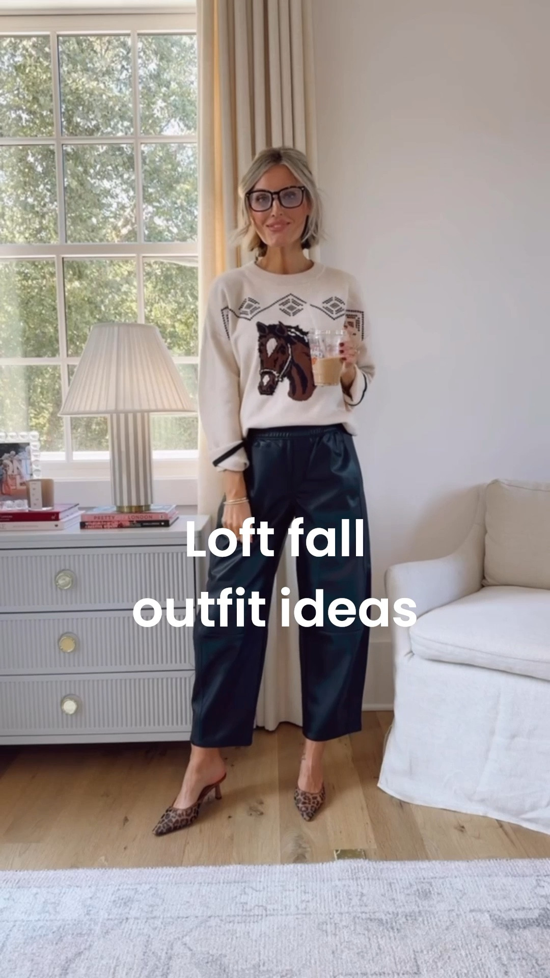 These faux leather barrel pants are such a versatile piece! They pair so well with this printed sweater! Wearing S petite in the pants & S in the sweater! 

Loverly Grey, Loft, barrel pants, faux leather pants, horse sweater, printed sweater, fall fashion, fall outfit ideas, effortless style 

#LTKFindsUnder100 #LTKStyleTip #LTKSeasonal