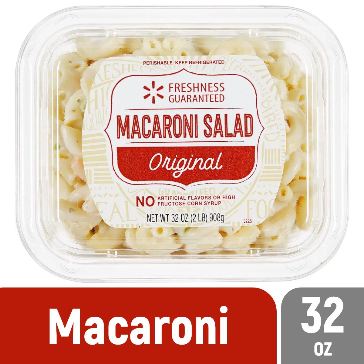 Freshness Guaranteed Original Macaroni Salad, 32 oz - Walmart.com | Walmart (US)