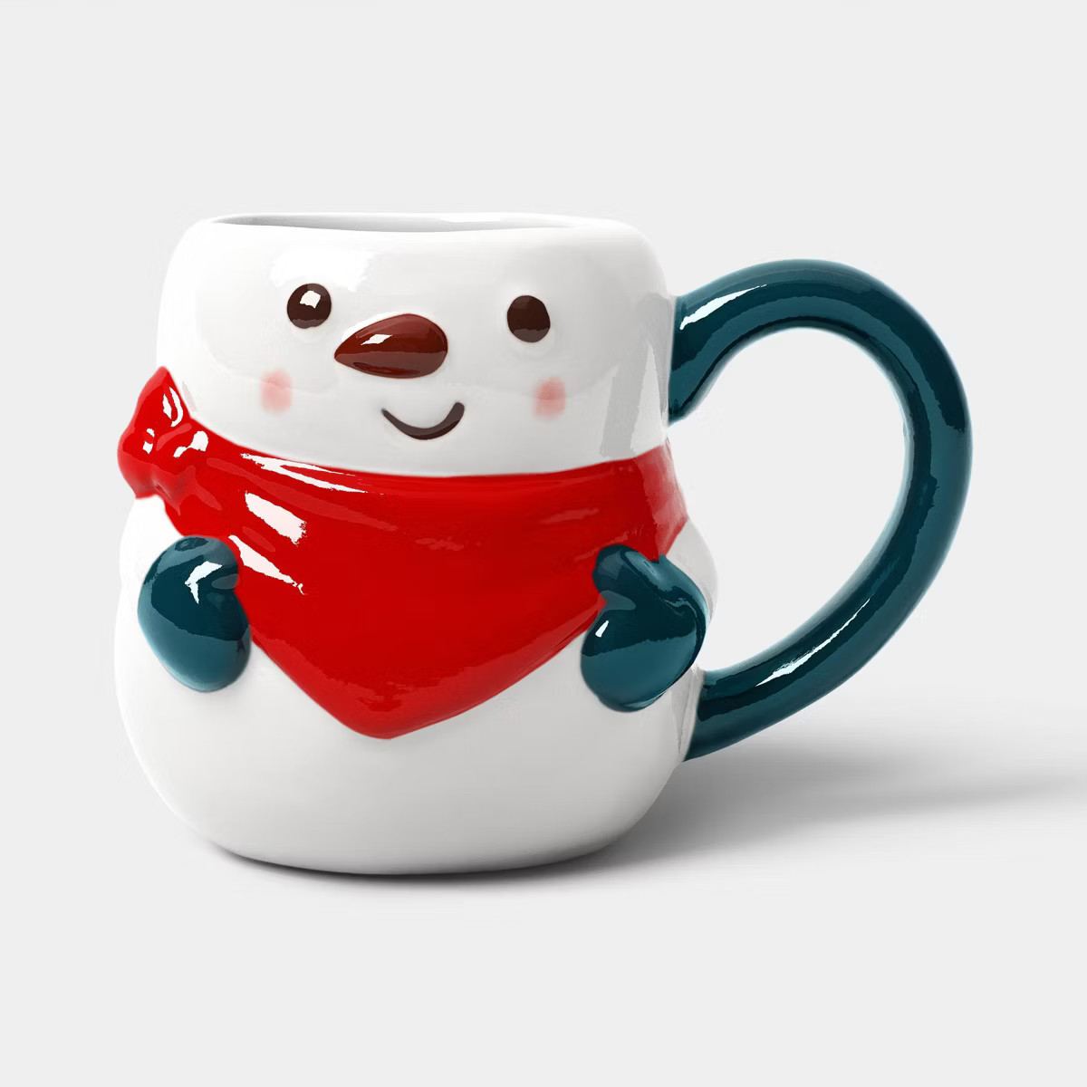 8 fl oz Christmas Earthenware Figural Mini Mug - Wondershop™ | Target