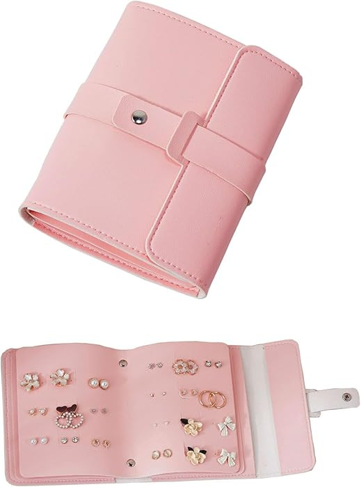 LAKE OF FIRE Earring Holder Organizer with Foldable Book Design Jewelry Book Organizer, Portable ... | Amazon (US)