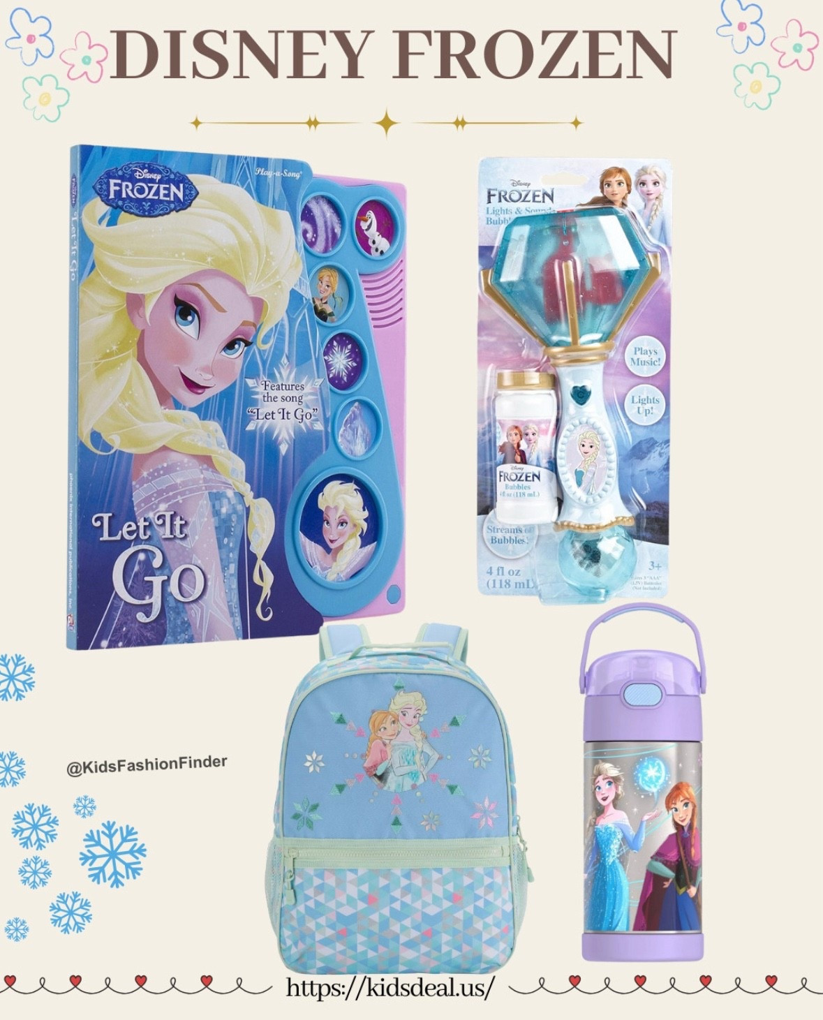 Every little girl deserves her princess moment! 👑❄️

This Frozen 🎶 “Let It Go” book lets your little one sing along—no screen needed! 📖✨

Pair it with the magical bubble wand, the cutest Frozen backpack 🎒, and the stainless steel water bottle 💧 for a magical school day! 🏫💙



#FrozenMagic #LetItGo #DisneyPrincess #FrozenToys #SingAlongBook #ElsaAndAnna #FrozenBackpack #PrincessStyle #BackToSchool #GiftIdeas #LittlePrincess #ToddlerLife #GirlsStyle #MomLife #ScreenFreeFun #BubbleWand #WaterBottleGoals 💜👧🫧🎤 

 

#LTKSaleAlert #LTKKids #LTKFamily