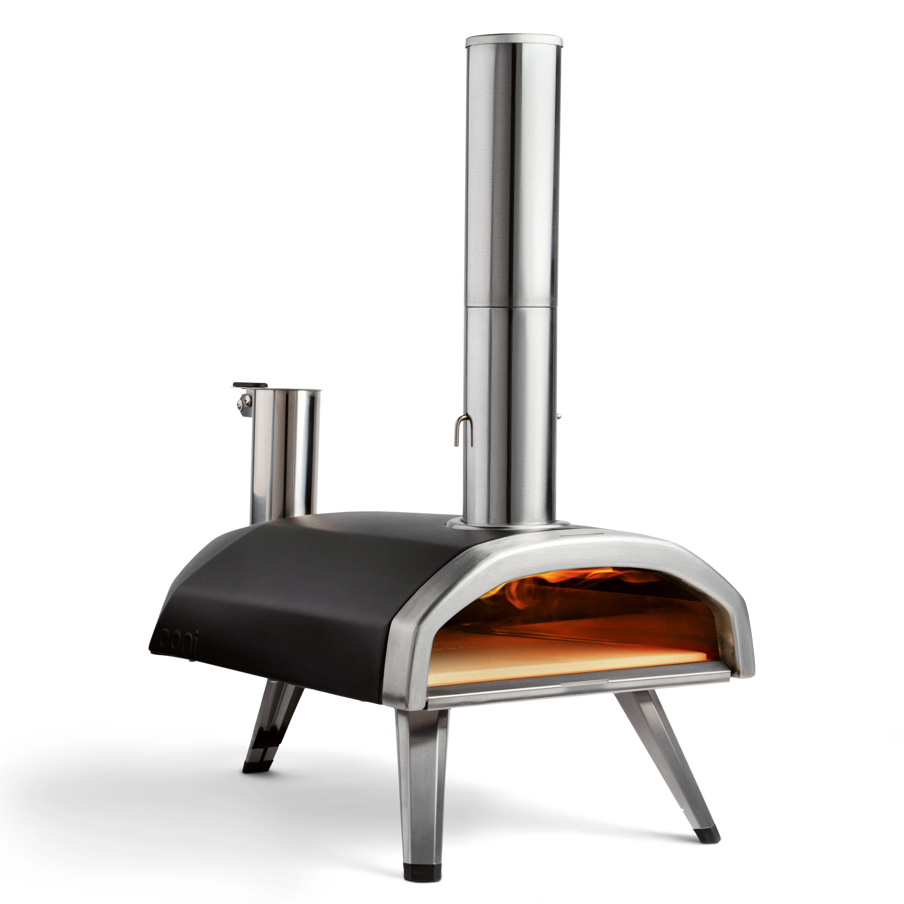 Ooni Fyra 12 Wood pellet Outdoor Pizza Oven in Black | UU-P0AD00 | Lowe's