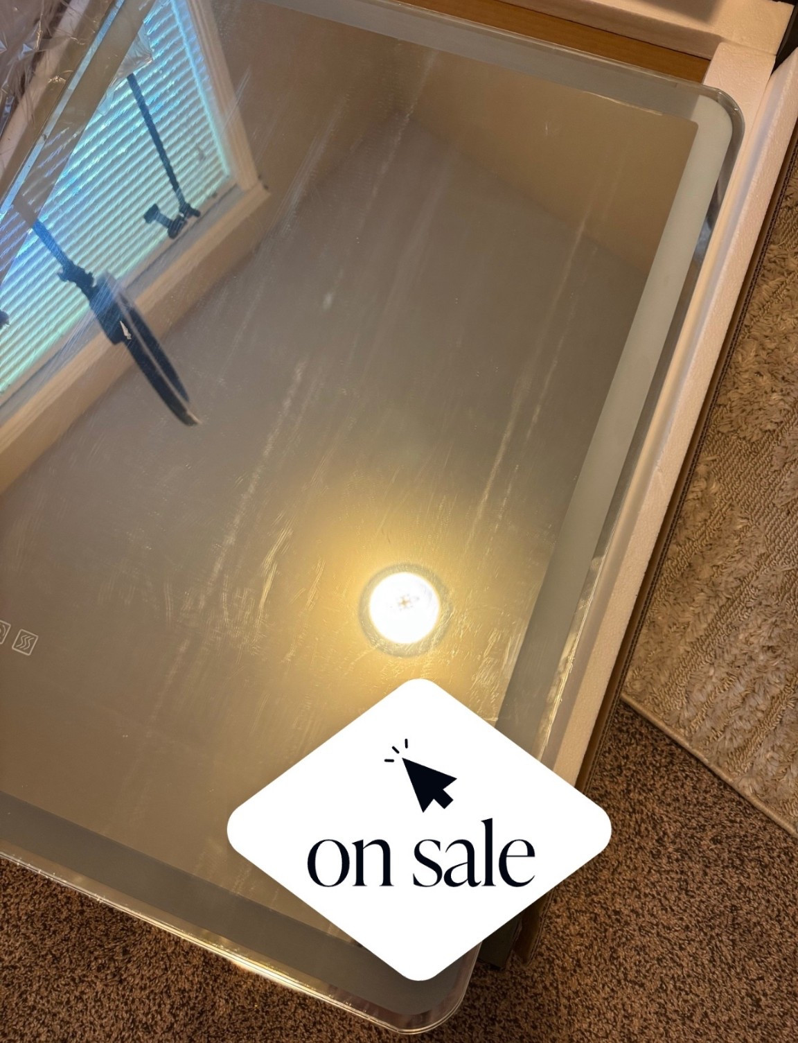 24"X32" LED Bathroom Vanity Mirror with Lights, Anti-Fog, Dimmable, Lighted Bathroom Mirror for Wall, Memory Function, Tempered Glass, Shatter-Proof, Backlit & Front Lit. 🔥  Black Friday + Cyber Monday + Christmas chaos unlocked 🫠✨