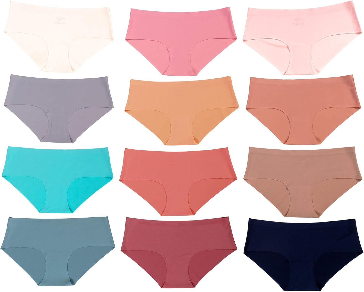Alyce Intimates Women's Laser Cut Bikini 12 Pack, Assorted Colors | Amazon (US)