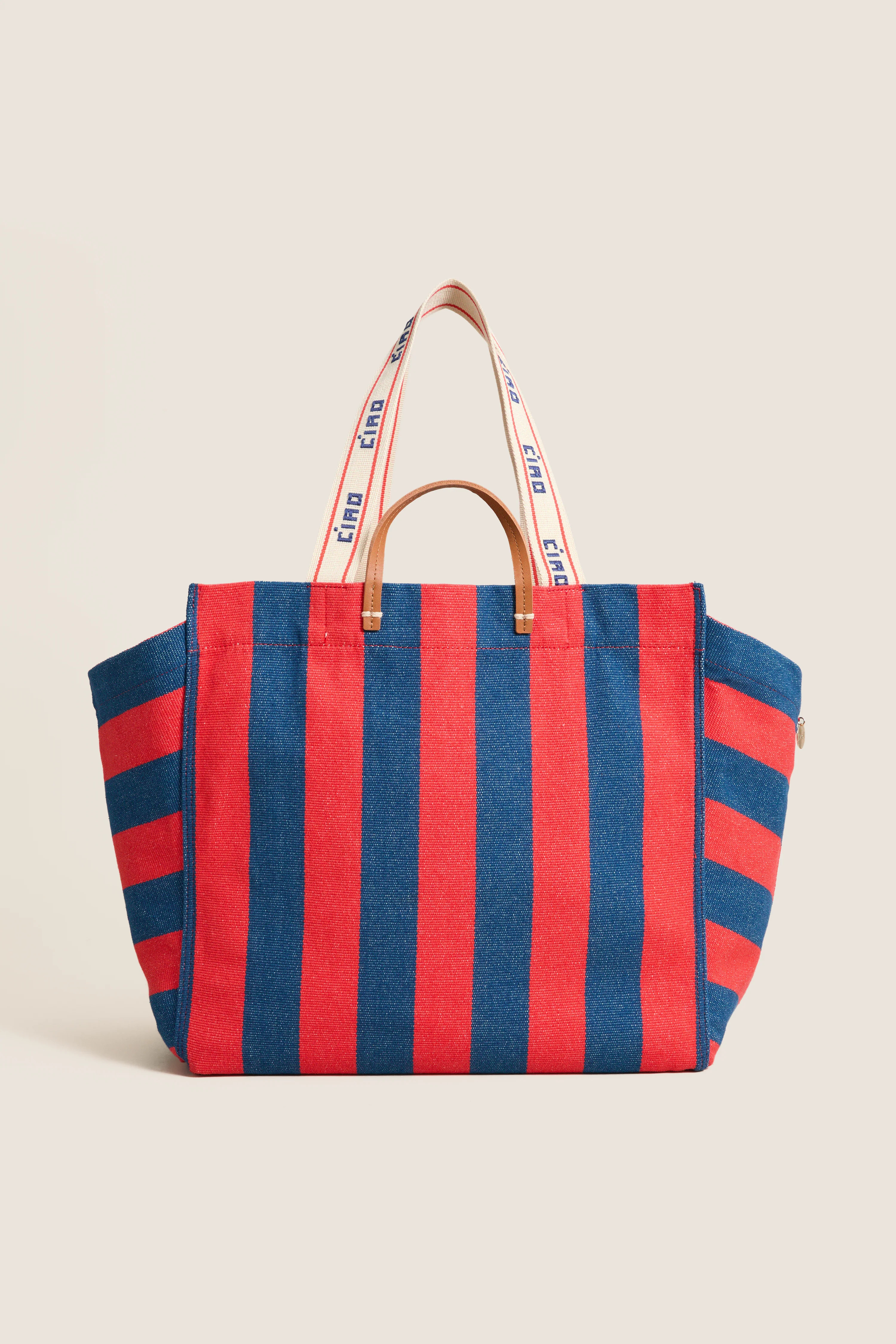 Poppy and French Blue Beach Tote | Tuckernuck (US)