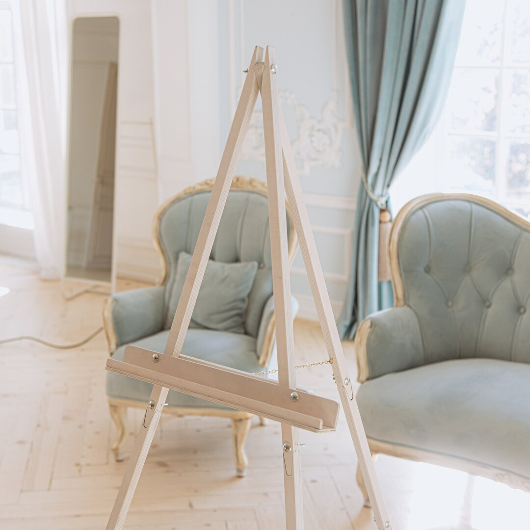 Portable Wooden Photo Easel, Personalized Wedding Decor, Crafted Stand for Guest Book Alternative... | Etsy (US)