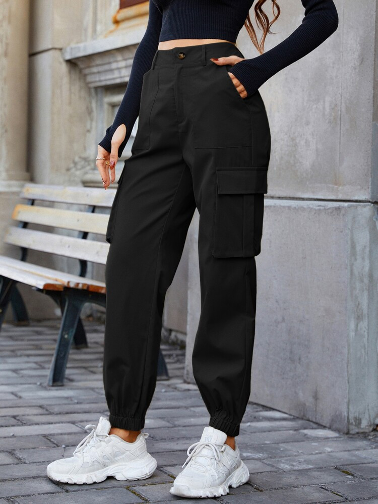 Slant Pocket Cargo Pants | SHEIN