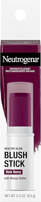 Neutrogena Rubor en barra de brillo saludable, maquillaje ligero fácil de usar, color ultra crem... | Amazon (US)