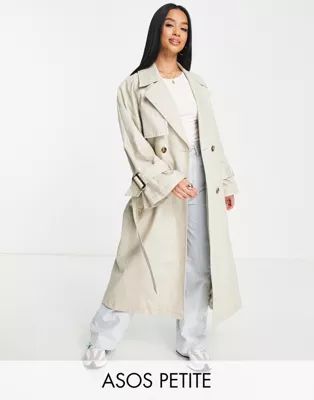 ASOS DESIGN Petite chuck on trench in natural | ASOS (Global)