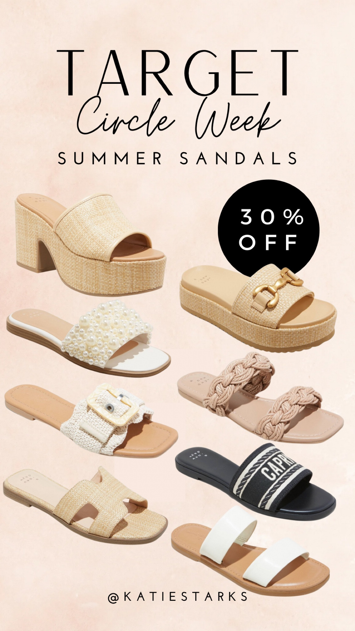Save big on women’s summer sandals during Target circle week - 30% off!

#LTKxTarget #LTKshoecrush #LTKsalealert