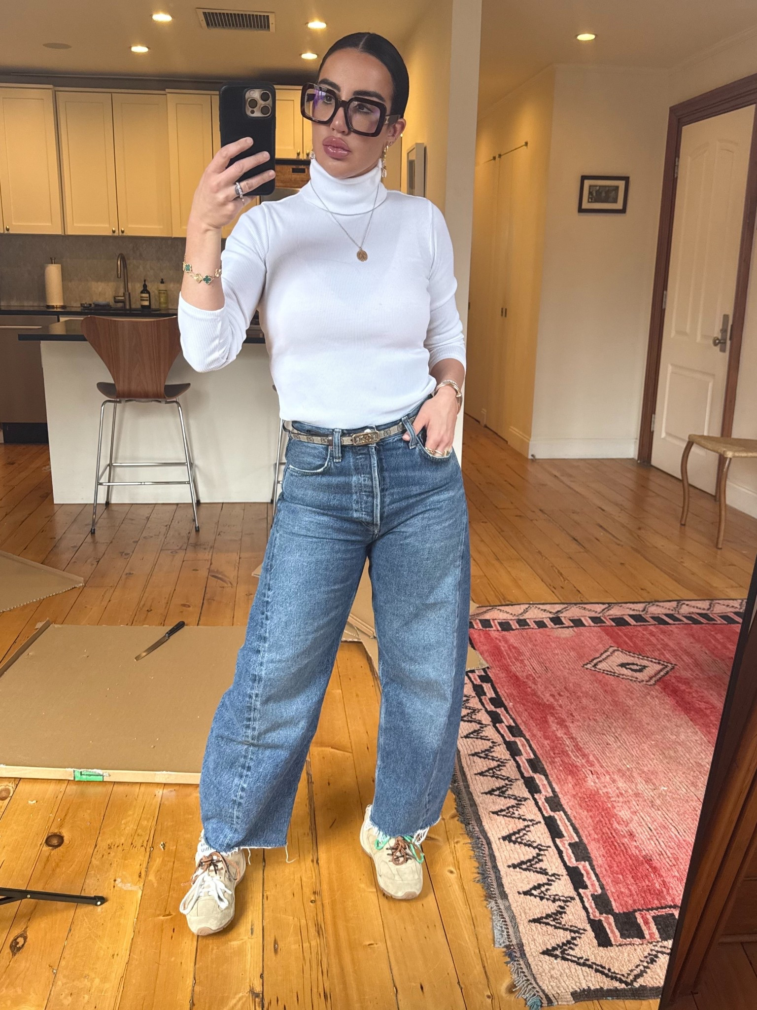 This look I kept it classic & clean. You can never go wrong with a white bodysuit, am I right? Also…the eyewear! I got SO MANY compliments on them. Funny story, they were originally sunglasses & I loved the frames so much that I had my prescription added to them. 🥰 

#LTKTravel #LTKShoeCrush #LTKStyleTip