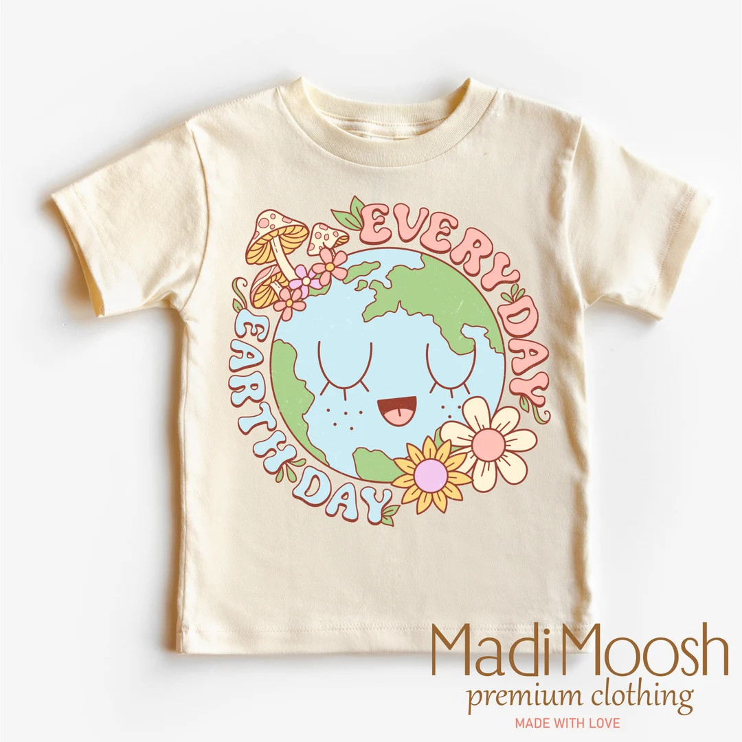 Every Day Earth Day Toddler Shirt Earth Day Shirt Save the Planet Natural Toddler Tee - Etsy | Etsy (US)