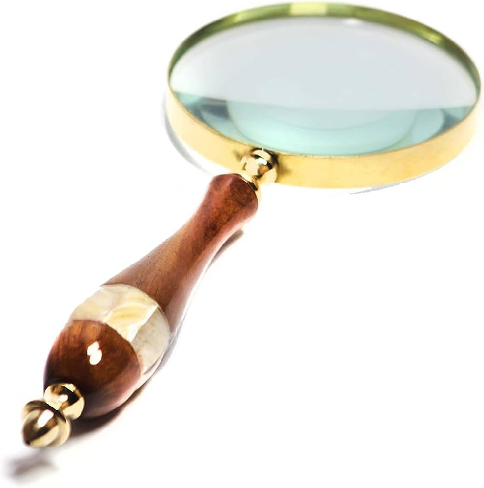 Antique Magnifying Glass 10X Reading Wooden Magnifier with Hand-Crafted Wooden Handle for Reading... | Amazon (CA)
