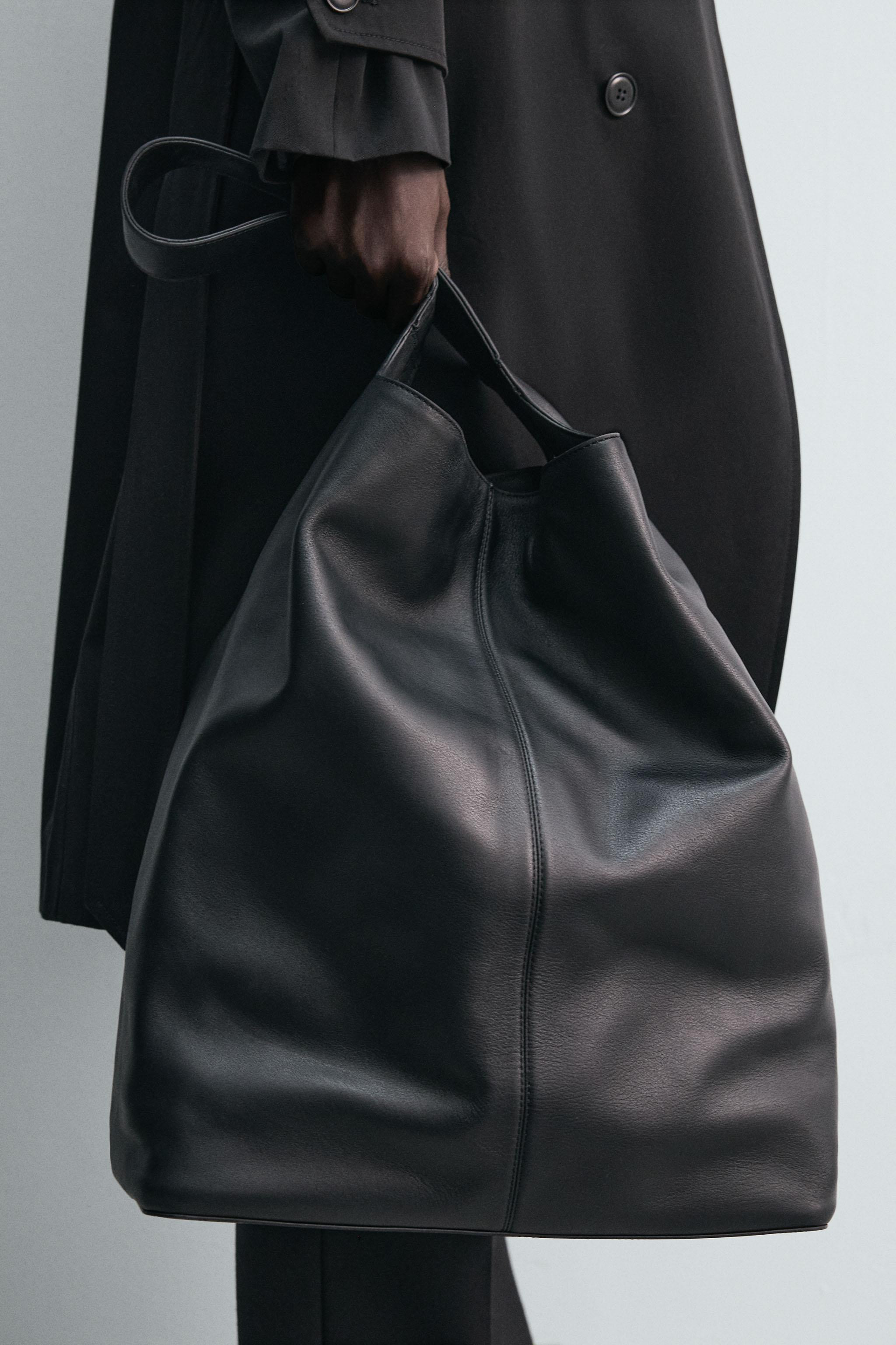 LEATHER TOTE BAG | Zara DE