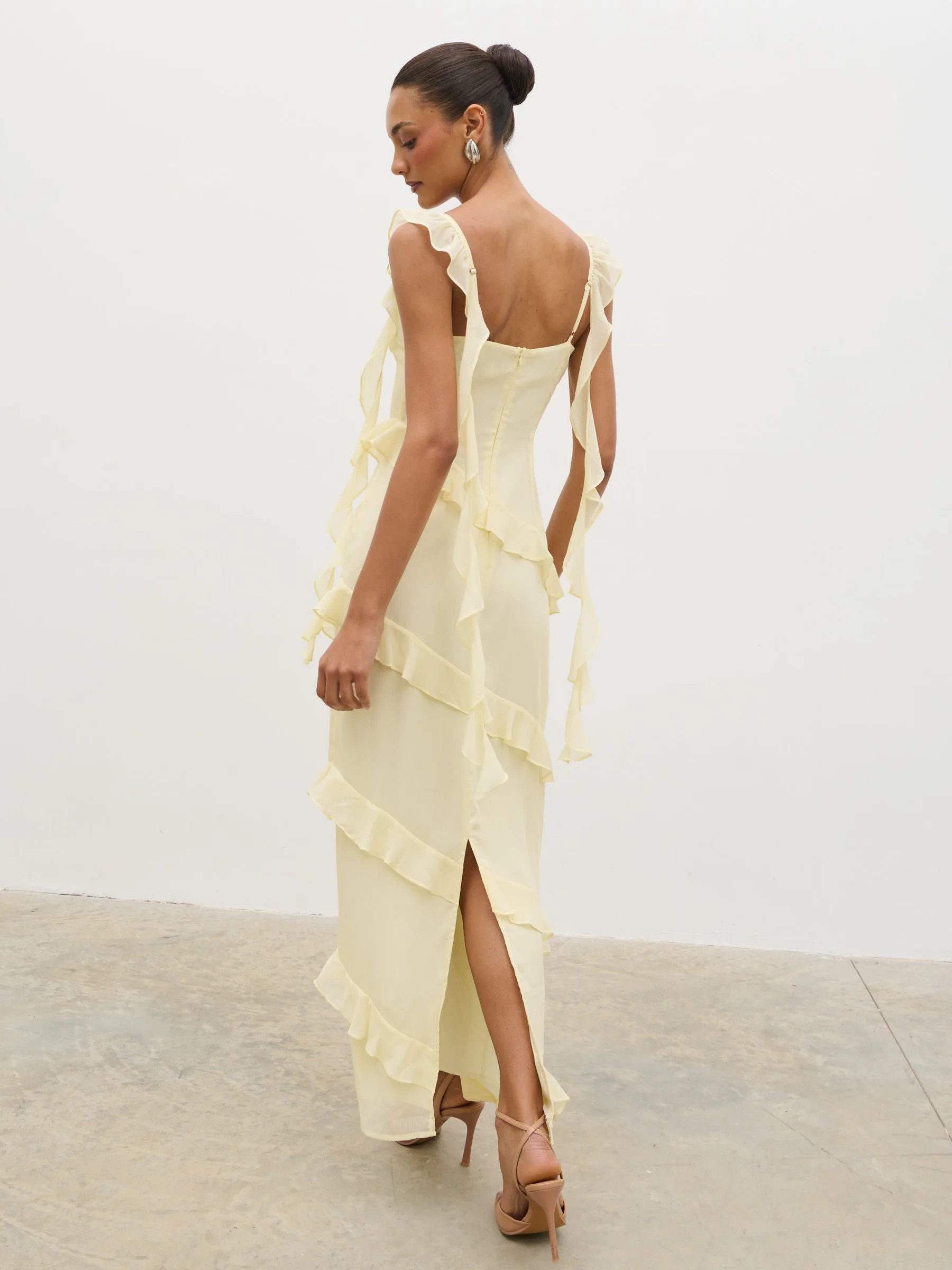 Rue Ruffle Maxi Dress | Pretty Lavish (UK)