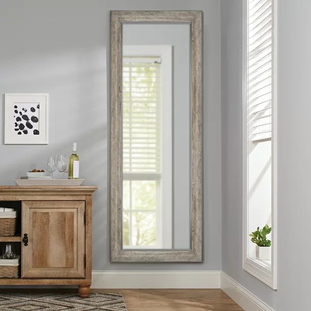 Better Homes & Gardens Oversized Full Length Mirror, 27X70 IN, Rustic Grey | Walmart (US)