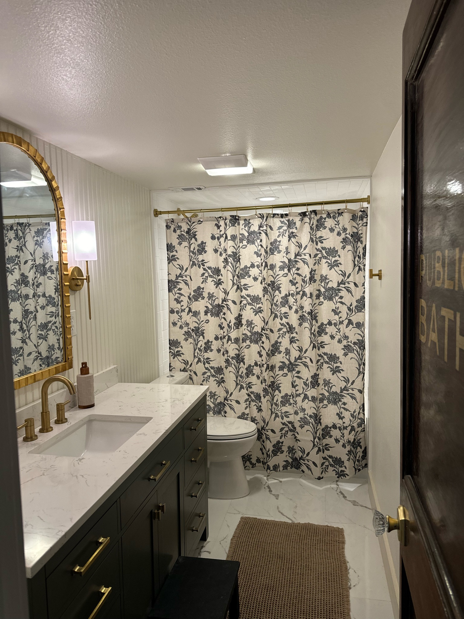 Bathroom details 😊 #greenvanity #bathroomremodel

#LTKHome