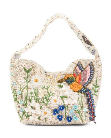 Beaded Humming Bird Shoulder Bag | TJ Maxx