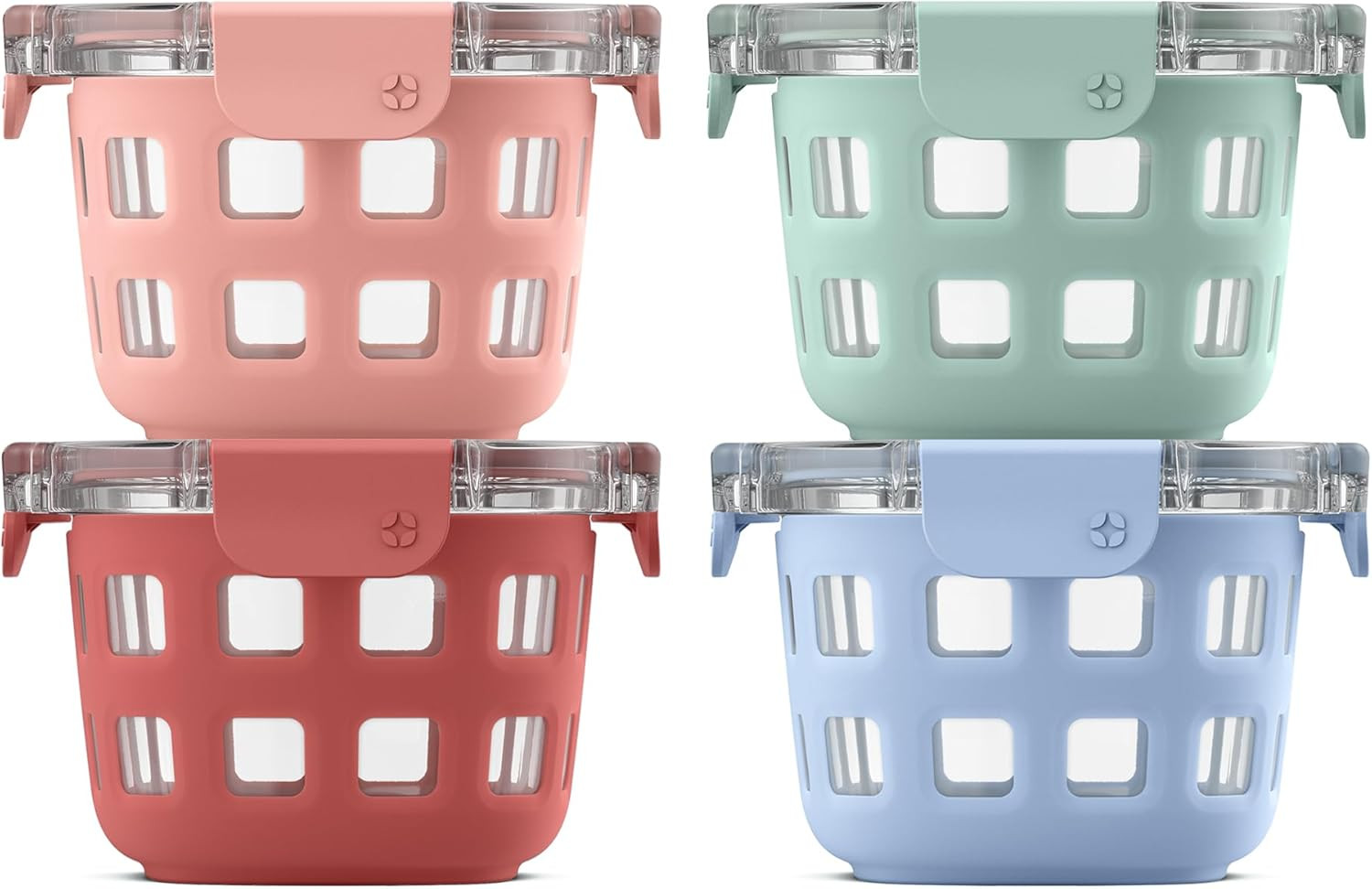 Ello Duraglass Glass Meal Prep Sets Leak-Proof Glass Food Storage Containers with Airtight BPA-Fr... | Amazon (US)