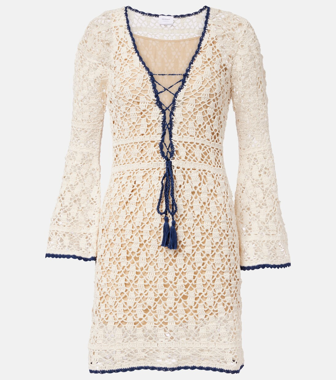 Bianca crochet cotton minidress | Mytheresa (UK)