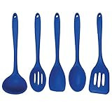 Better Houseware 5Piece Silicone Cooking Utensil Set, Blue | Amazon (US)