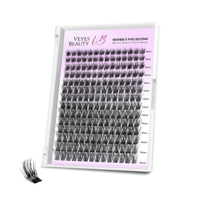 VEYESBEAUTY Dreamy Lash Clusters Eyelash Extensions Invisible Band DIY Wispy Individual False Eyelashes Lash Tray 8-16mm | Target