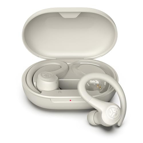 JLab Go Sport+ Wireless Workout Earbuds with C3 Clear Calling, Secure Earhook Sport Design, 35+ Hour Bluetooth Playtime, 3 EQ Sound Settings, Sand | Amazon (US)