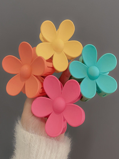 4pcs Flower Design Hair Claw Cute | SHEIN