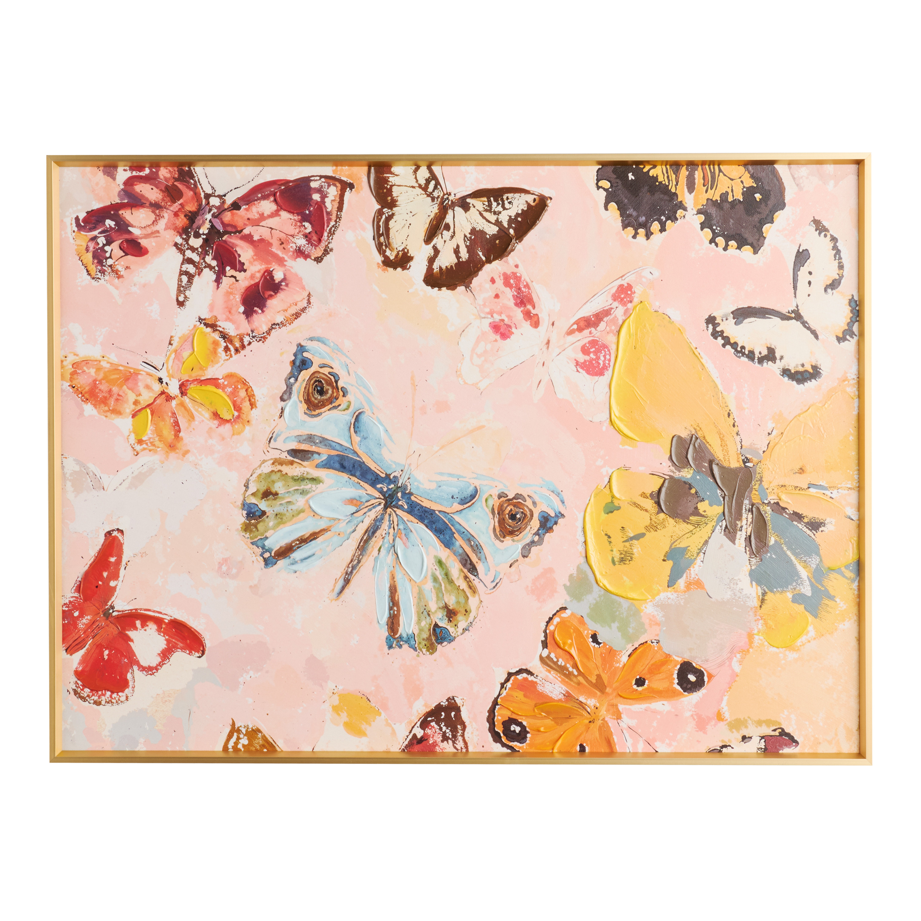 Butterflies by Lada Hana Framed Canvas Wall Art | World Market