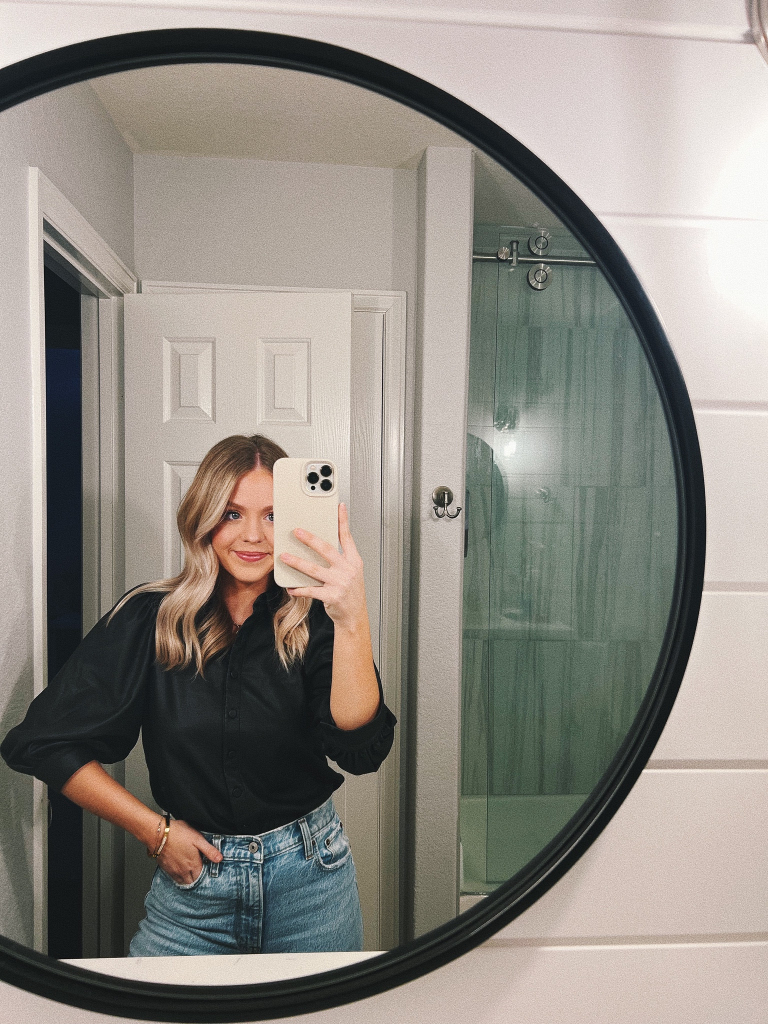 Fun & versatile top! Perfect for a night out or business casual wear. The exact top "Pistola Adina Puff Sleeve” is currently sold out but I linked a very similar option! 

#LTKstyletip #LTKworkwear #LTKunder50