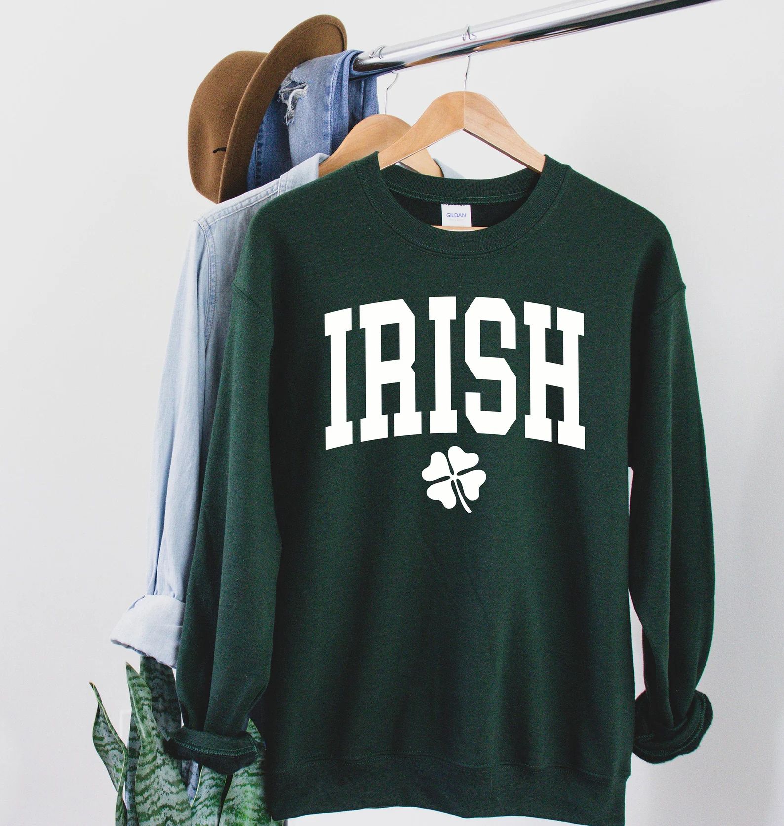 Irish Sweatshirt Irish Crewneck Patricks Day Sweatshirt St | Etsy | Etsy (US)