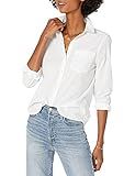 Amazon Brand - Goodthreads Women's Washed Cotton Boyfriend Shirt, Bright White , XX-Large | Amazon (US)
