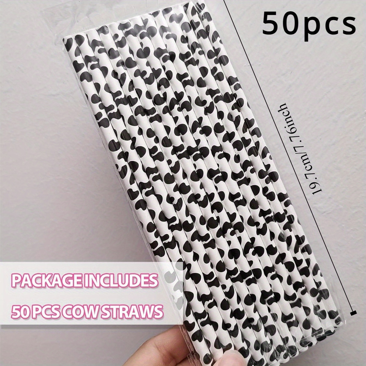 Cow Print Paper Straws High quality Party Favors Western - Temu | Temu Affiliate Program