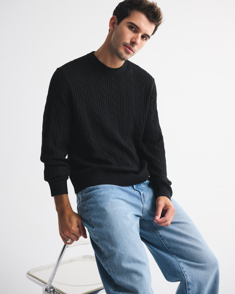 A&F Essential Crew Sweater | Abercrombie & Fitch (US)