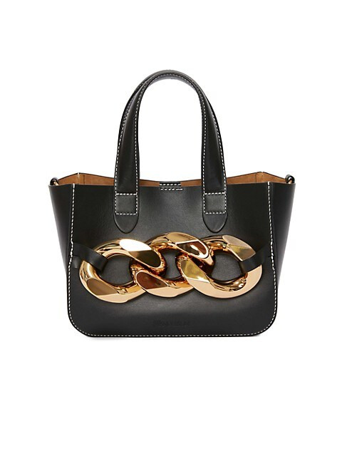 Mini Chain Leather Tote | Saks Fifth Avenue