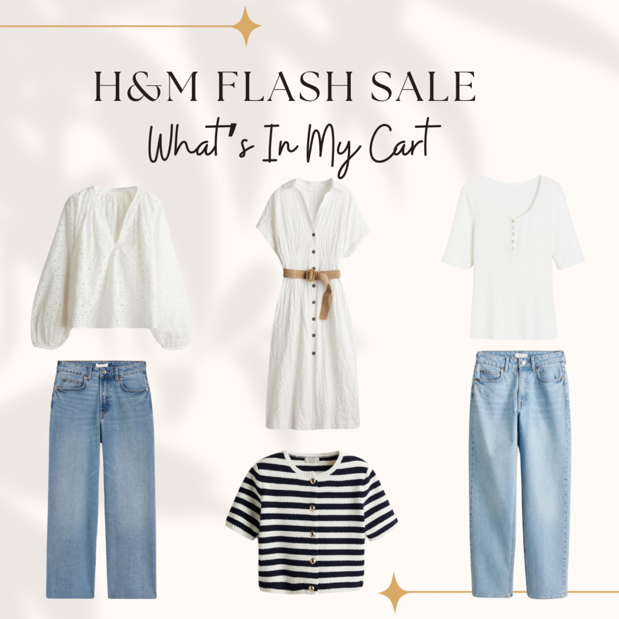 H&M is having a flash sale on their new arrivals! It ends at 9pm EST and items are going quick! Here is what I’ve got in my cart for some new spring looks. 

#LTKfindsunder100 #LTKsalealert #LTKSpringSale