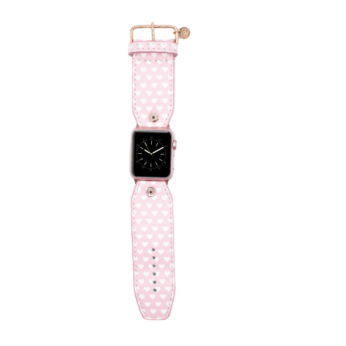 Pink & White Hearts Sivella Watchband | Sparkl