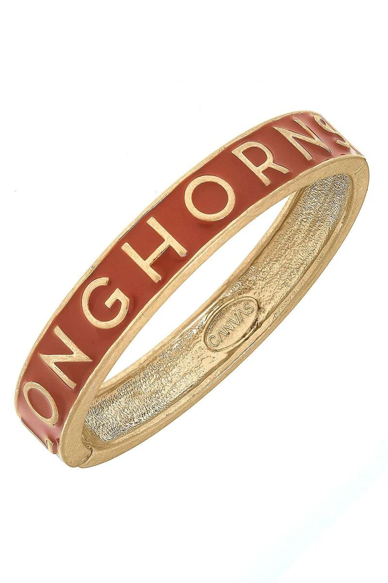 Texas Longhorns Enamel Hinge Bangle | CANVAS