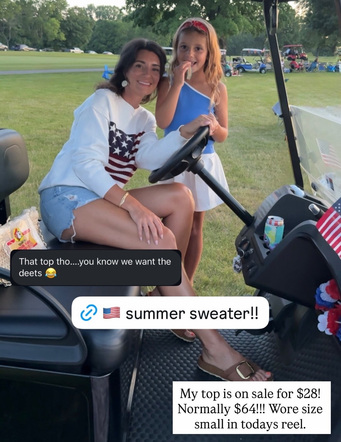 Summer sweater 🇺🇸🇺🇸🇺🇸 My top is on sale for $28! Normally $64!!! Wore size small in my reel

#LTKTravel #LTKSaleAlert #LTKWorkwear