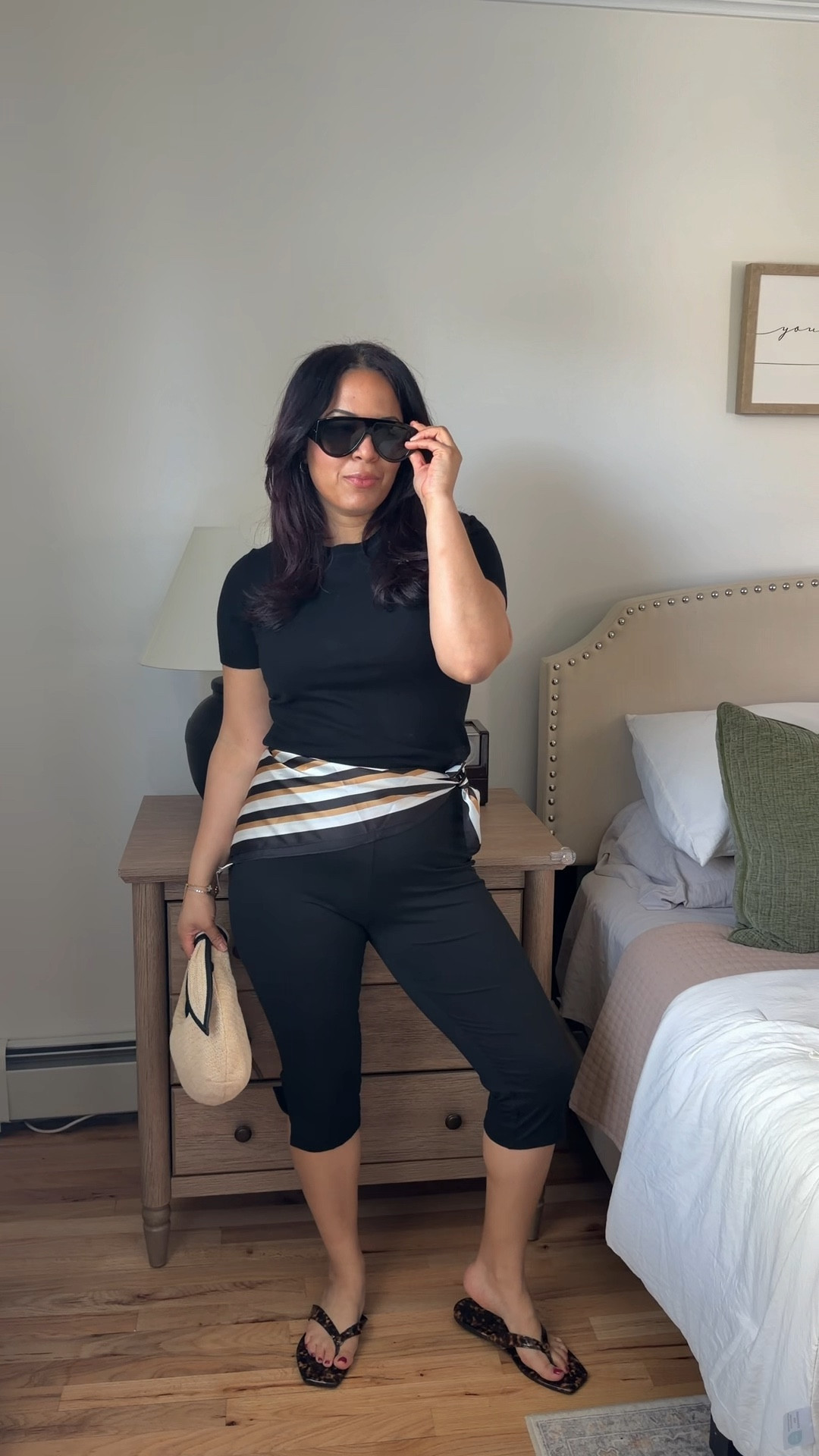 Basic outfits that are not boring! Spring outfit wardrobe capsule capri pants Amazon must have @Target 

#LTKgrwm #LTKootd #LTKPetite