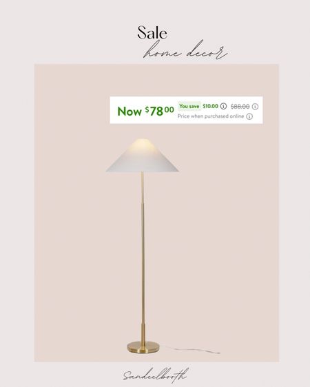 Floor lamp - traditional- coastal - transitional - gold lamp - home decor 

#LTKSaleAlert #LTKFindsUnder100 #LTKHome
