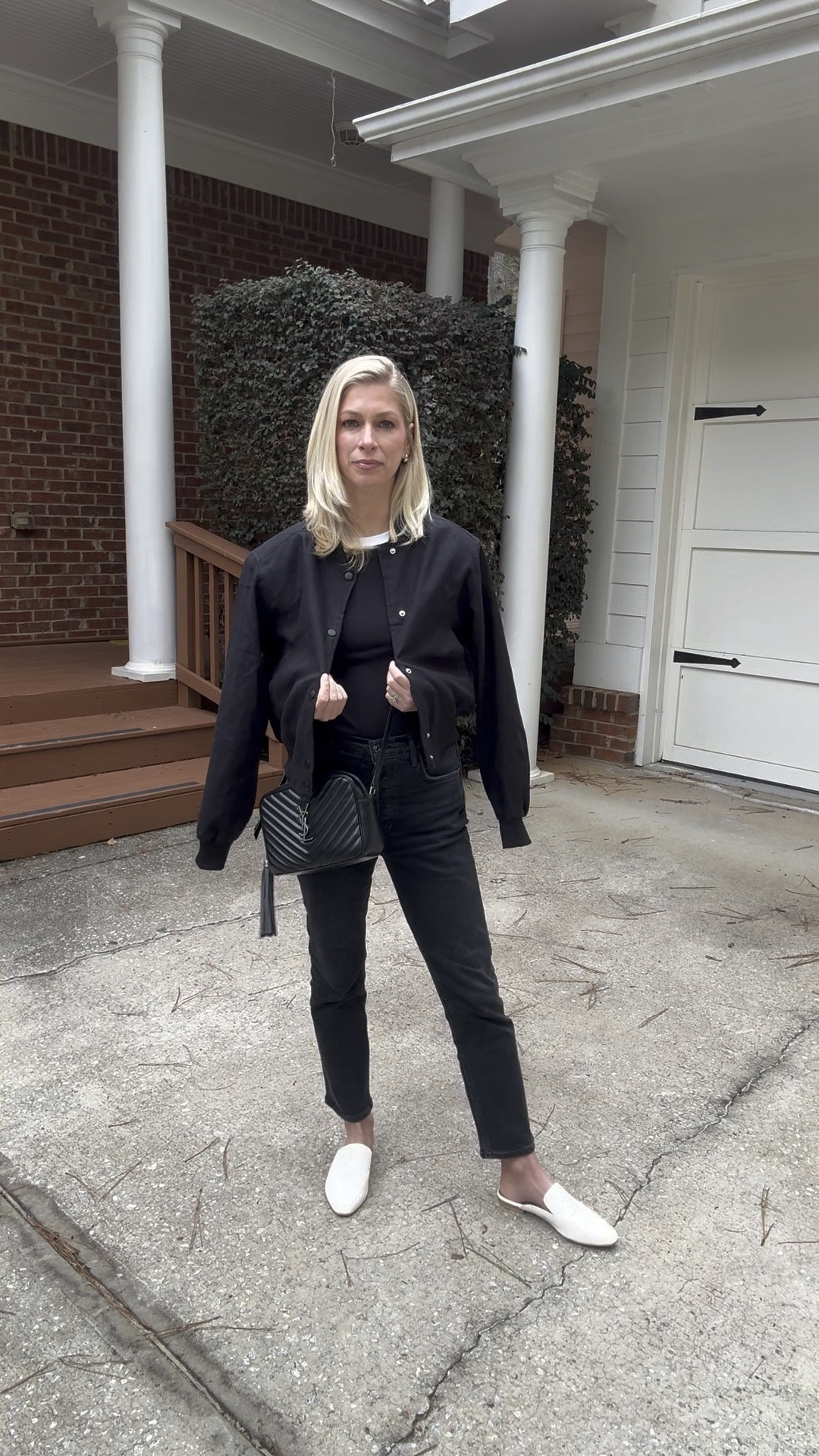 Target , tank top , linen jacket , spring outfit , Vacation outfit , spring break clothes, black jeans , denim , flats , H&M , agolde , ysl , bag , black bag , white flats , gold earrings , mom style , simple outfit , 

#LTKover40 #LTKSeasonal #LTKstyletip