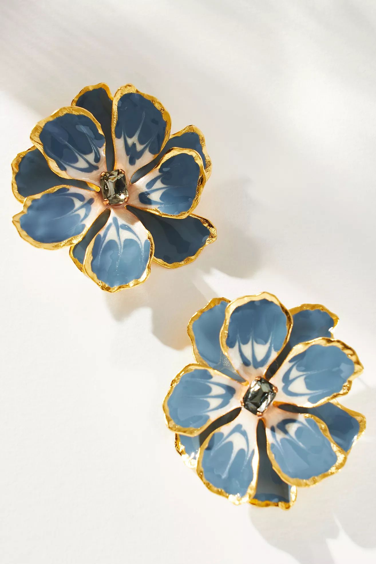 The Pink Reef Hand-Painted Earrings | Anthropologie (US)