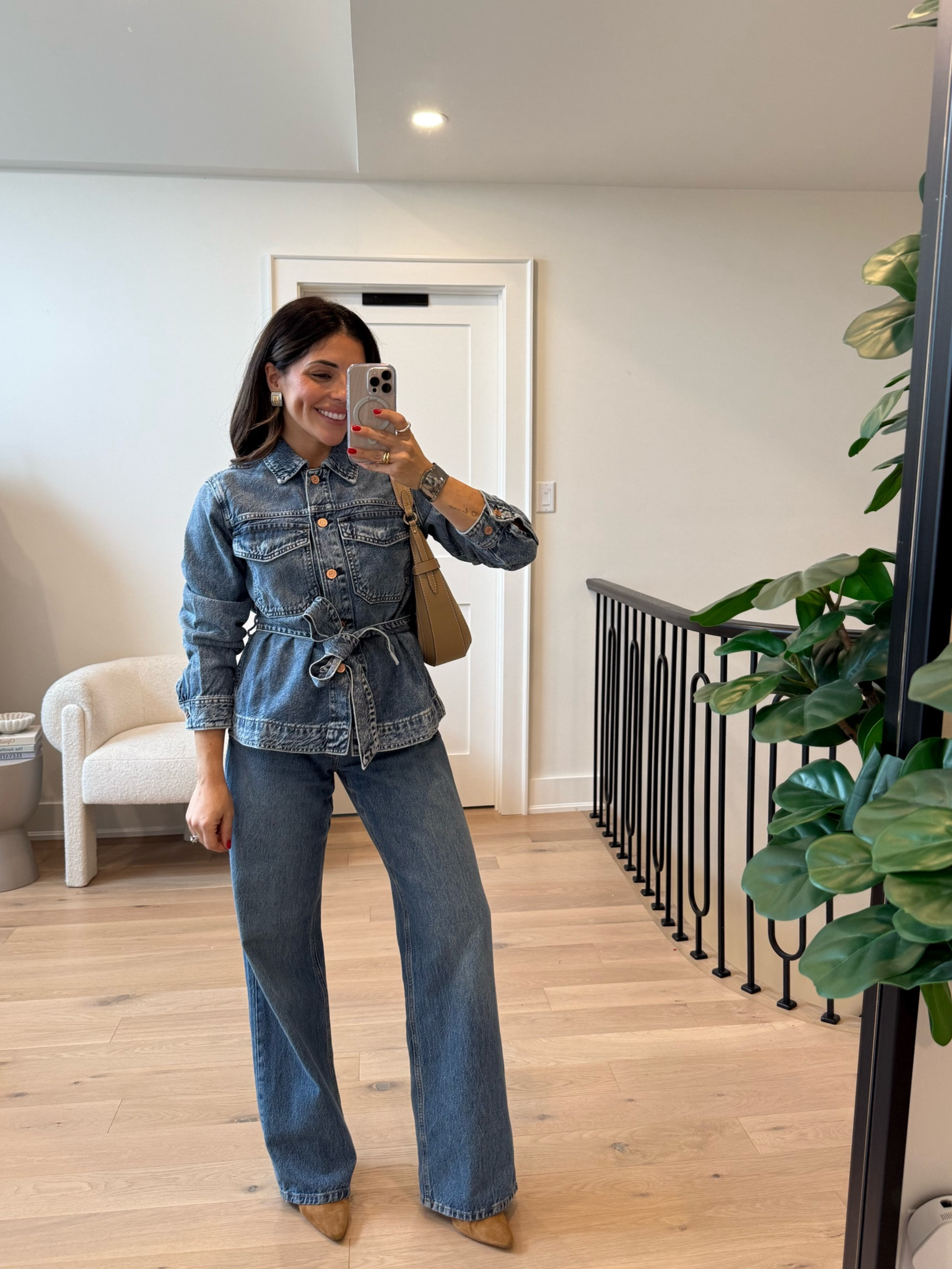 Use code FAMILY & ADDON! 
Denim jacket - S petite 
Jeans - 25 petite 

#LTKsale #LTKstyletip #LTKworkwear