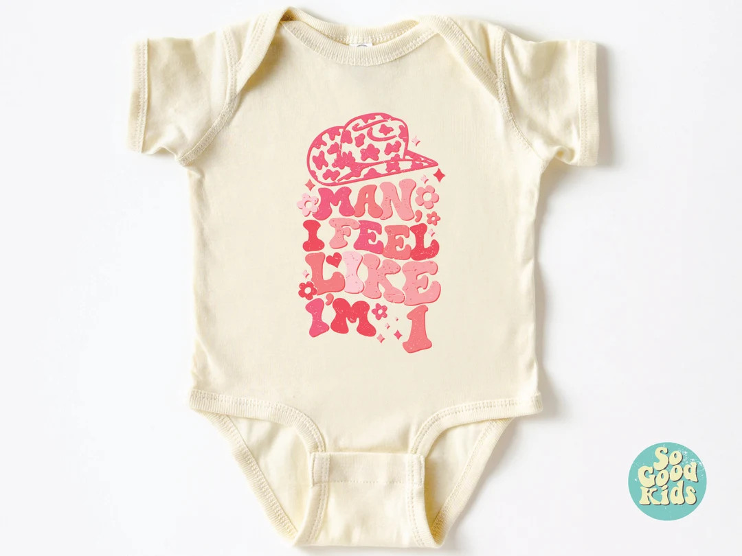 Man I Feel Like I'm One First Birthday Shirt Groovy - Etsy | Etsy (US)