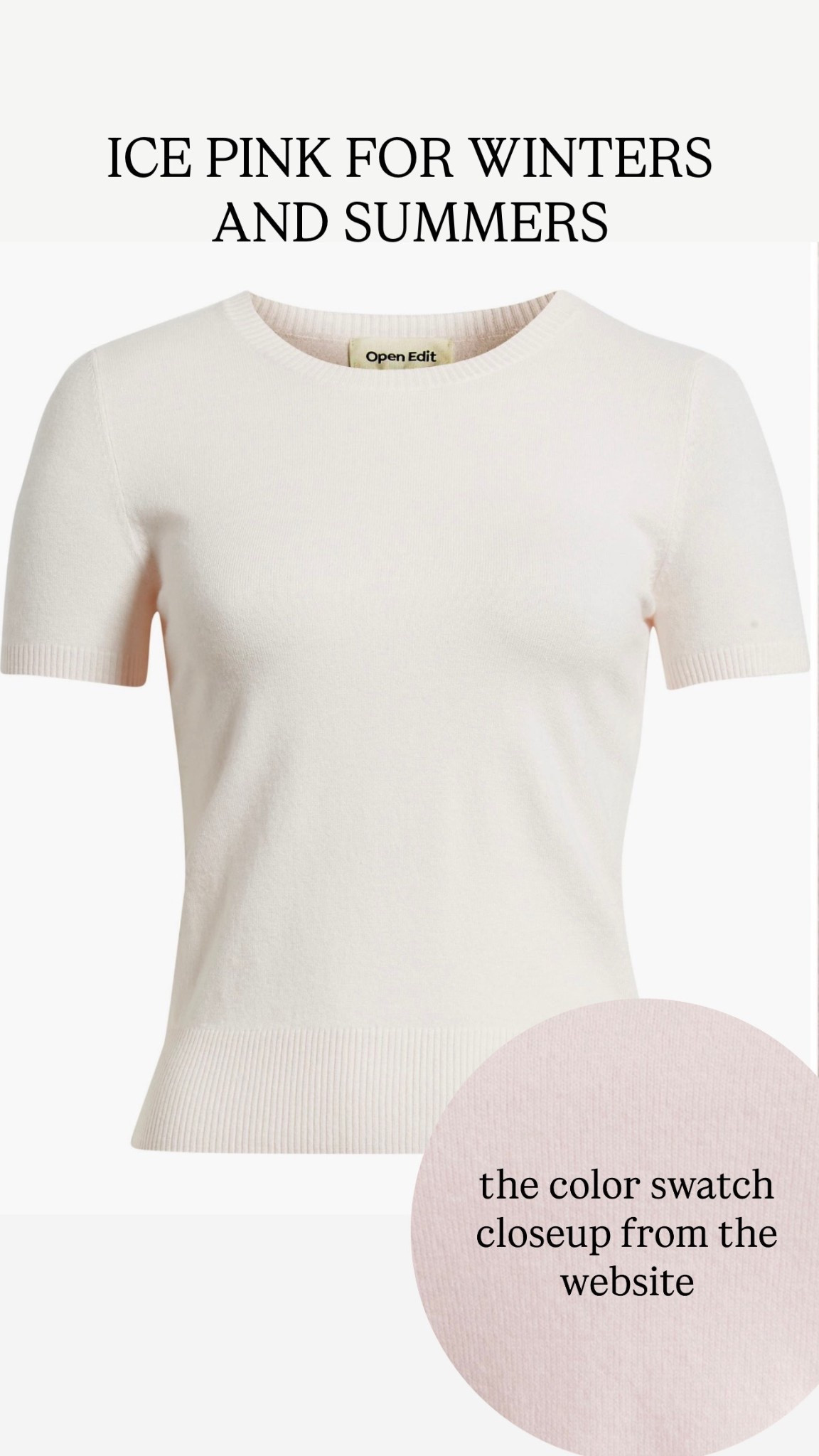 I own this and compared it to the summer and winter drapes. It harmonizes best with winter and is a very close match to ICE PINK!

#hocsummer #hocwinter #houseofcolour #hoc #houseofcolourpflugerville #houseofcolourusa #coloranalysis #houseofcolouraustin 

Nordstrom 
Open edit 