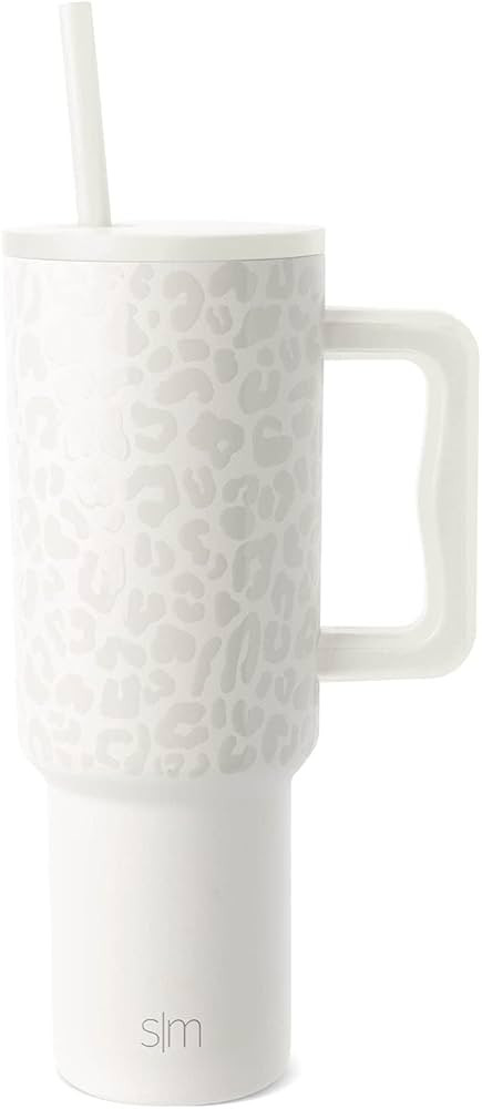Simple Modern 40 oz Tumbler with Handle and Straw, Insulated Stainless Steel Water Bottle Iced Co... | Amazon (CA)