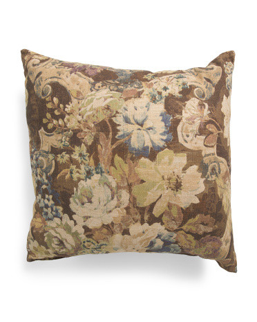 24x24 Oversized Luxury Romantic Floral Pillow | Polyester/Cotton | Marshalls